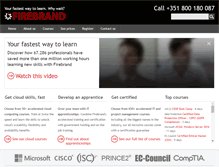 Tablet Screenshot of firebrandtraining.pt